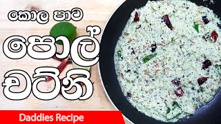 Coconut Chutney In Sinhala By Gangani -  පොල් චට්නි