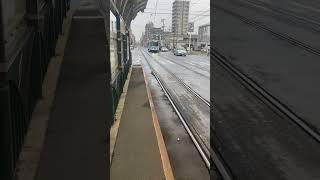 札幌市電 ミク電を撮影。#札幌市電 #初音ミク #路面電車 西線16条駅