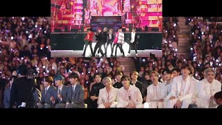 IDOLS reaction to BTS [방탄소년단] (Boy With Luv) MAMA 2019