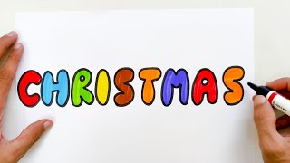 How to Write CHRISTMAS Stylish | How To Write Christmas Letter | Christmas Font 4