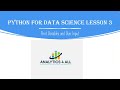Python for Data Science Lesson 3: Print Variables and User Input