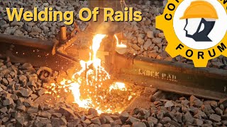 Welding of Rails by Alumino-Thermic Process | #welding #railroad #mokama |  @MAHESH_IRCON