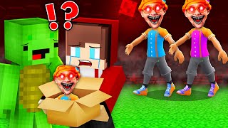 JJ and Mikey Save Baby BLIPPI from SCARY EVIL PARENTS in Minecraft Maizen!