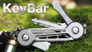 【EDC】ジャラジャラしないチタン製キーホルダー『KEYBAR（キーバー）』