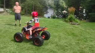 LJ and his Venom Madix 125cc quad