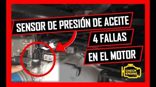 🛑4 Síntomas Del SENSOR De PRESIÓN De ACEITE Dañado (SENSOR OPS)🔥CUIDADO Con ESTE SENSOR⚠️