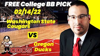 College Basketball Pick - Washington State vs Oregon Prediction, 2/14/2022 Free Best Bets & Odds