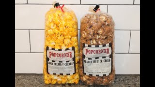 Popcorner Gourmet Popcorn \u0026 Old-Fashioned Delights: Sour Cream \u0026 Cheddar and Peanut Butter Crisp