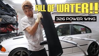 Draining My 326 Power Wing of Water!