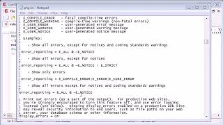 Beginner PHP Tutorial 15 More on Error Reporting