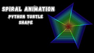 Mesmerizing Pentagon Spiral Animation in Python | Hypnotic Geometric Loop