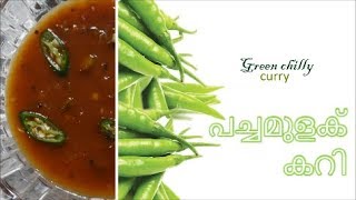 പച്ചമുളക് കറി | Greenchilly Curry||pachamulaku curry