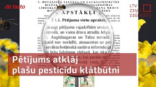 Pētījums atklāj plašu pesticīdu klātbūtni