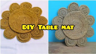 DIY Table Mat||Table Mat From Jute Roap||Table Mat #diy #craft #easycraft