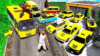 ФРАНКЛИН БАРЛЫҚ ТАКСИ КӨЛІКТЕРІН ҰРЛАП КЕТТІ (GTA V)