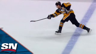 Penguins' Karlsson Blasts One From The Point Off The Faceoff To Take Lead vs. Maple Leafs