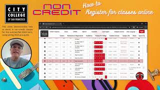 Non Credit Students - How to register for classes