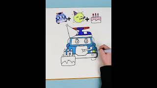 Robocar POLI Emoji🥳 | Making Toys on My Own🎶 #shorts