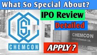 Chemcon IPO Review || Analysis In Details || Should You Invest ? || Listing Gain | what's So Special