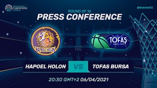 Hapoel Unet-Credit Holon v Tofas Bursa - Press Conf. | Basketball Champions League 2020/21