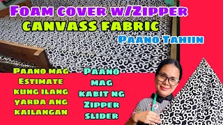 HOW TO MAKE FOAM COVER with ZIPPER AND LEARN HOW TO COST STEP BY STEP TUTORIAL.