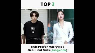 BTS Members Who Prefer To Marry UGLY Girls The Most! 😮😱