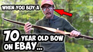 I bought a 70 year old Recurve Bow, Then This Happened...