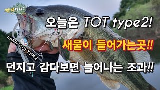 배스낚시 던지고 감다보면 늘어나는 조과! #DAMIKI #DAMIKIFISHING #다미끼 #다미끼루어 #스피너베이트 #TOTspinnerbait #bassfishing #짬낚