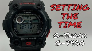 Setting G Shock G-7900 Time Fast and Easy Tutorial