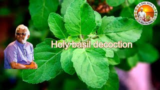 Holy Basil Decoction || Tulasi decoction || Dr Khadar  || Dr Khadar lifestyle