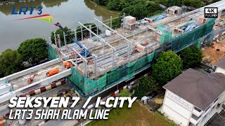 LRT3 Seksyen 7 / i-City Shah Alam | Stesen LRT3 Shah Alam Line - Seksyen 7 / i-City (4k Video)