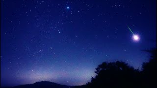 阿智村で見たカノープスとオリオン座流星群の火球（SONYα7SⅢリアルタイム動画）