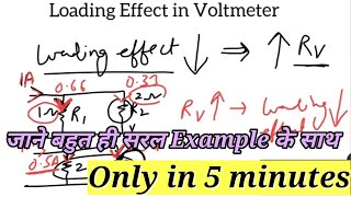 Loading Effect in Voltmeter