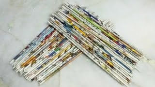 DIY NEWSPAPER BASKET/BEST OUT OF WASTE CRAFT IDEAS