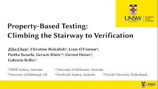 [SLE] Property-Based Testing: Climbing the Stairway to Verification