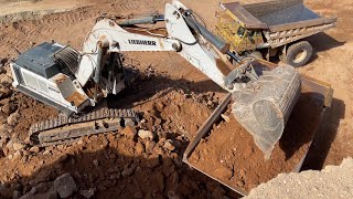 Two Liebherr 984 Excavators Loading A Fleet Of Caterpillar 777 Dumpers - Sotiriadis/Labrianidis