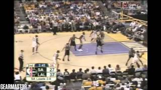 Los Angeles Lakers' Big 4 vs Spurs Full Highlights (2004 WCSF GM3) (2004.05.09)