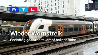 Wieder Warnstreik: Sechstägiger Arbeitskampf bei der Bahn | RTL WEST, 22.01.2024