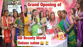 Finally GD Beauty World Unisex salon aa opening jamarbai 🥰 || Christmas 🎄 ni offer dong boibw fwidw