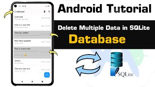 How to delete multiple data in SQLite database using android studio