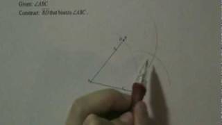 Construction 6: Construct an Angle Bisector