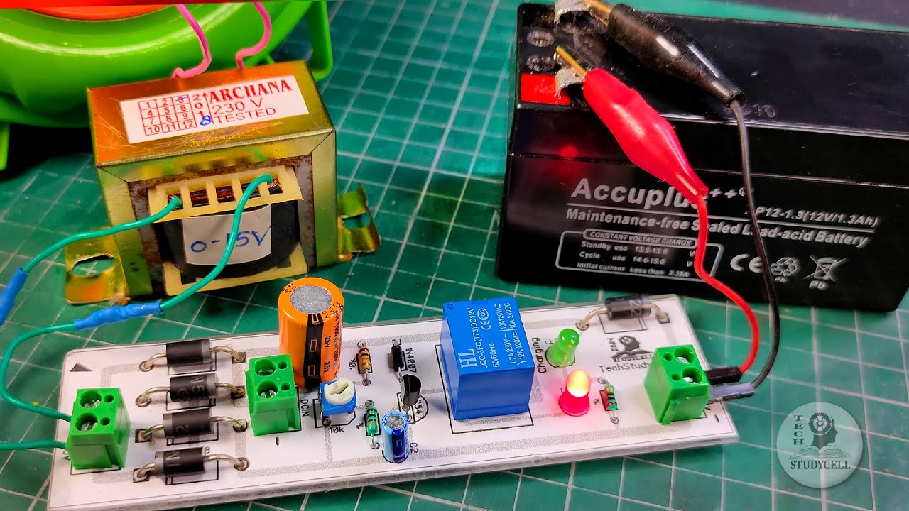 How To Make Auto Cut Off Battery Charger For Any Battery | Automatic ...