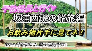 【山陰地方・島根県・坂浦の磯場紹介】カワハギを求めて…坂浦 西の黒島釣行 その１ 干物係長と行く坂浦西磯の船旅編【日本海】