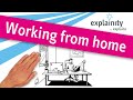 Working from home (explainity® explainer video) | #stayhome