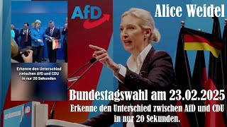 💙 Erkenne den Unterschied zwischen AfD und CDU in nur 20 Sekunden. 🗳