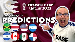 2022 FIFA World Cup CONCACAF Qualifiers - Matchday 11 - Predictions