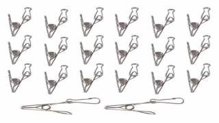 LESCA TEK Multifunctional Rope Clamp 20pcs Stainless Steel Wire Clips 20pcs