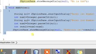JOptionPane Switch FUnction