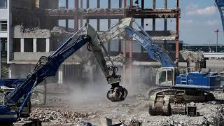 Timelapse Baustelle neue Gepäcksortieranlage Flughafen Zürich Frühling 2018