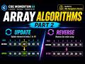Array Operations in DSA Part 2 | Update by Index, Update Value & Reverse Array Algorithm